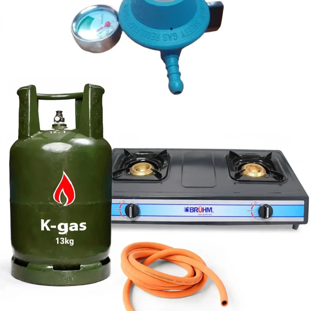 K-Gas 13kg Complete Full with BRUHM Cooker at Ksh6200 | Free Delivery - kegasdealers
